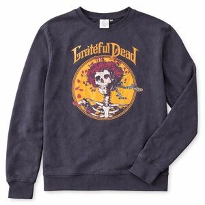 Grateful Dead Skull & Roses Sweatshirt Vintage Inspired Graphic Crewneck MD